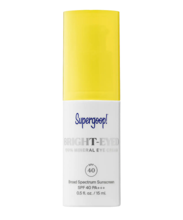 Supergoop Bright-Eyed 100% Mineral Eye Cream SPF 40, $40